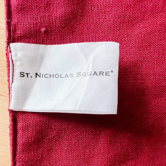 Red Velvet Christmas Placemats w/ Sequin Border, Set of 2, Holiday - Picture 6 of 6